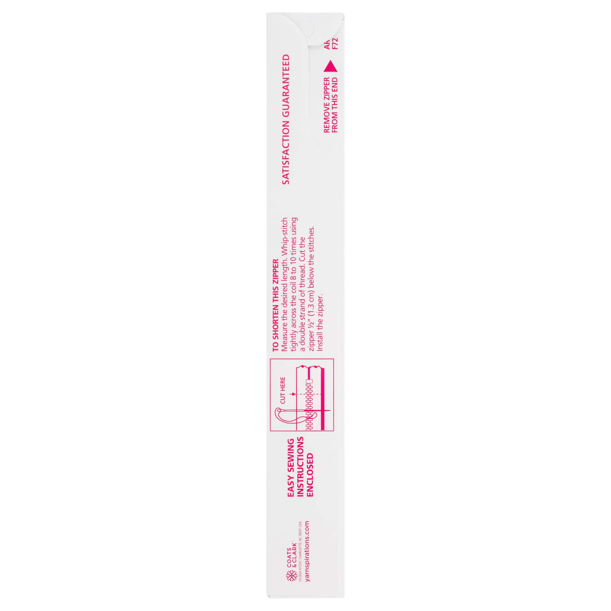 Coats & Clark™ 7" Polyester All Purpose Zipper